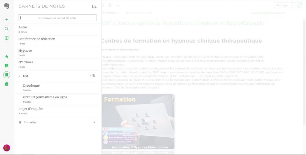 Carnets Evernote